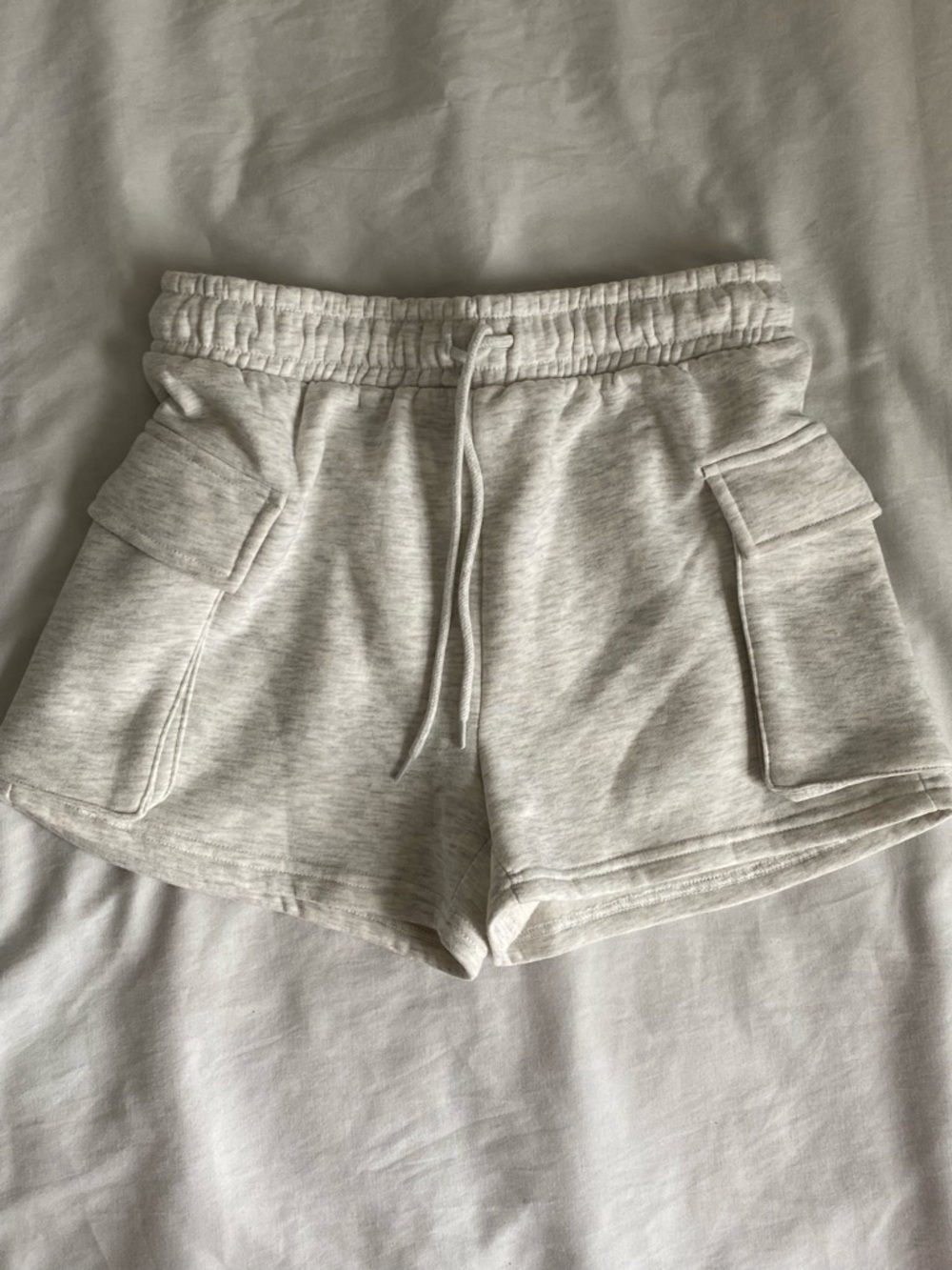SWS Athletics Casual Drawstring Cargo Shorts - Light Heather Gray
